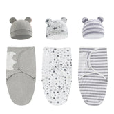 0-3Months Newborn Baby Sleeping Bag With Hat Set